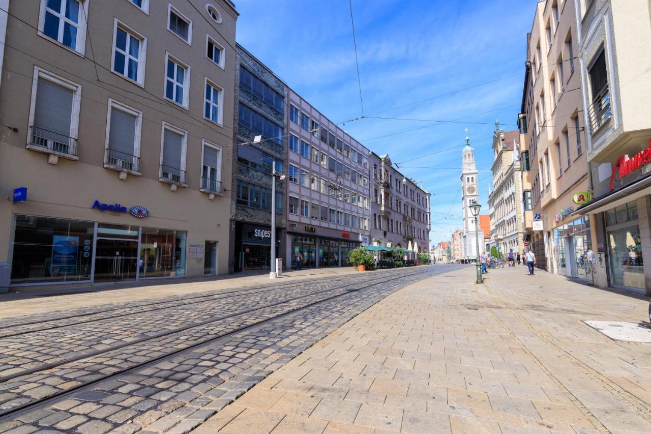 Global Living - Design Apartment I Rathausplatz I Beamer I Ac I Kitchen I Augsburg Exterior foto